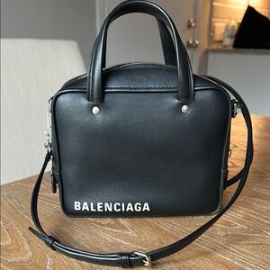 Balenciaga Shiny Day Calfskin XS Triangle Square Bag